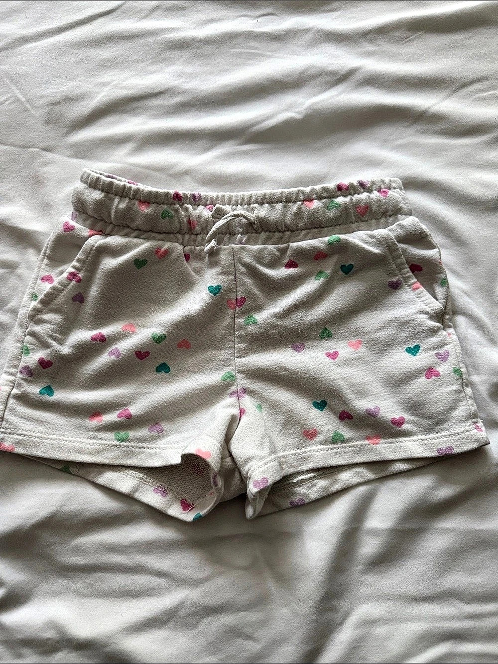 Kids Heart Print Shorts